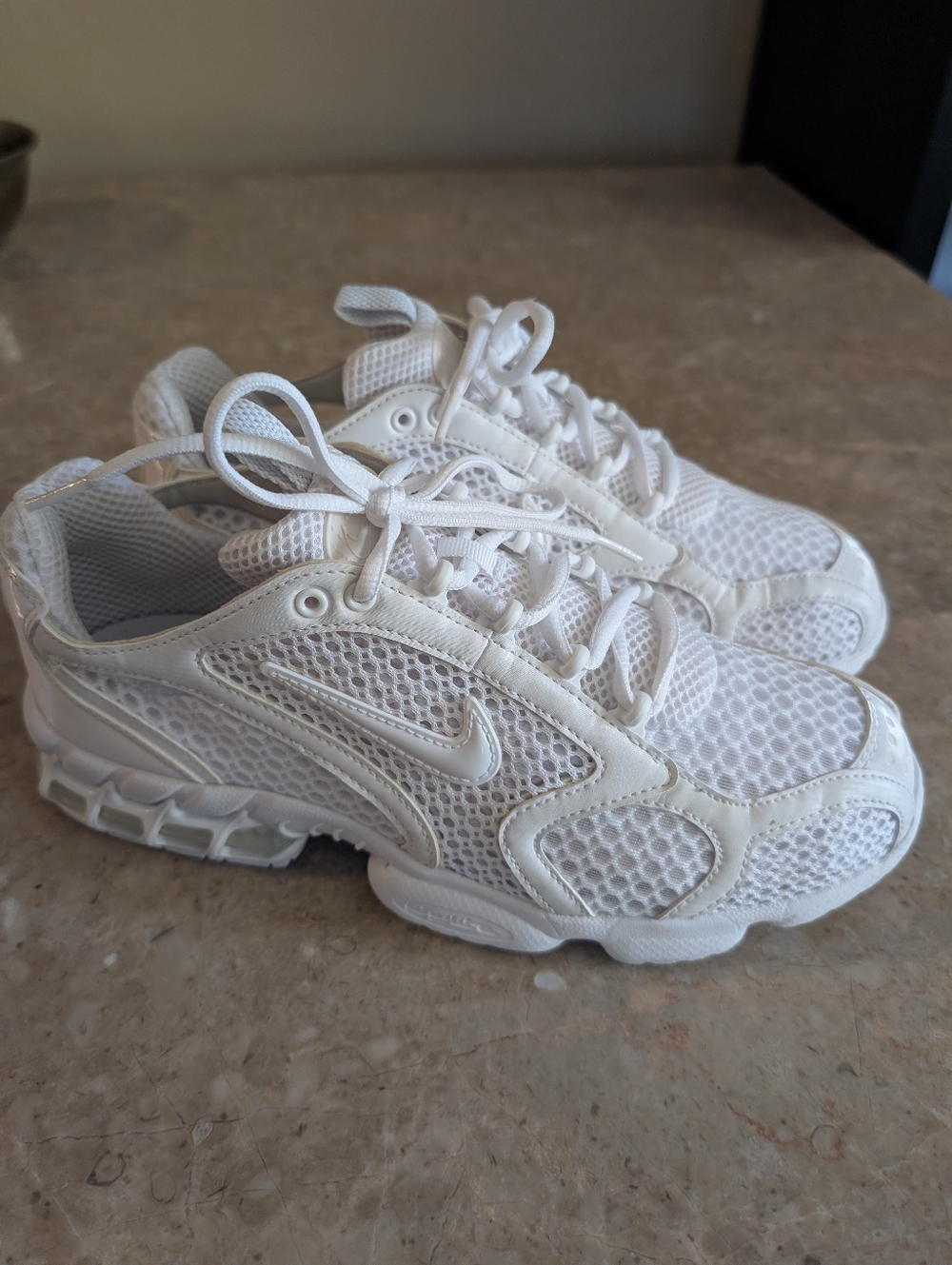 Nike Air Zoom Spiridion Cage 2 (2024) Triple White #CJ1288-100 Men Size 9 No Box